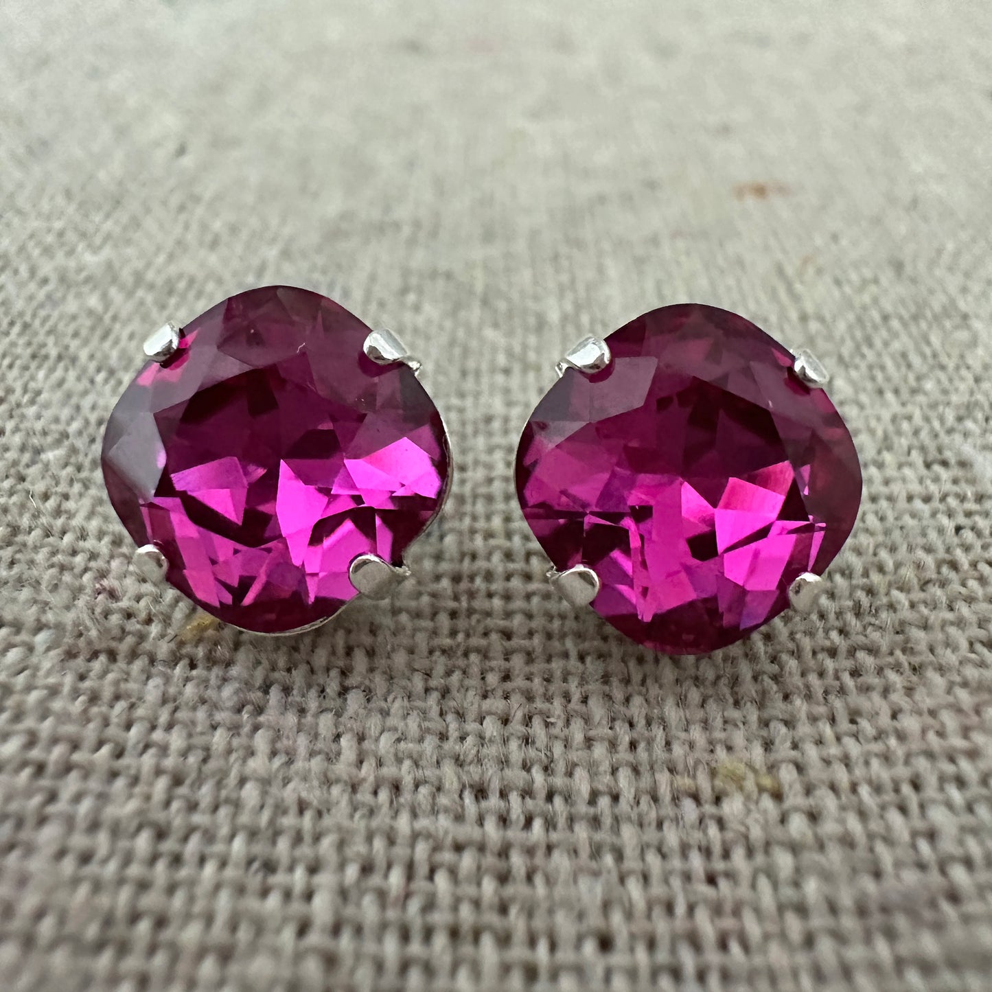 Medium Cushion Post Earrings