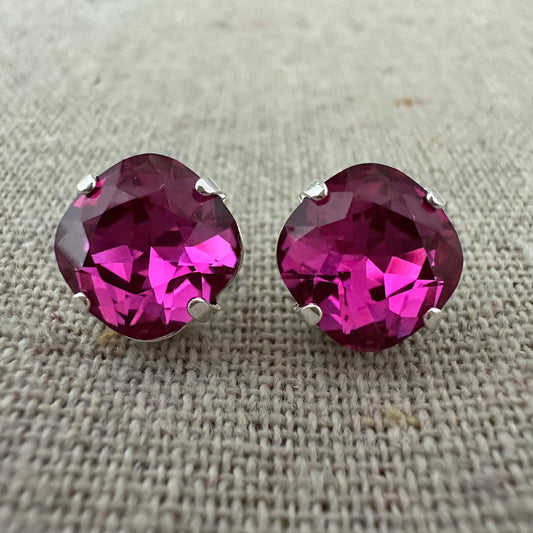 Medium Cushion Post Earrings