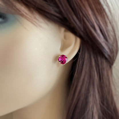 Medium Cushion Post Earrings