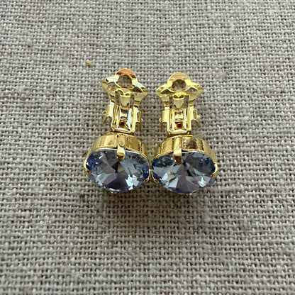 Cushion Solitaire Clip-on Earrings • 10mm