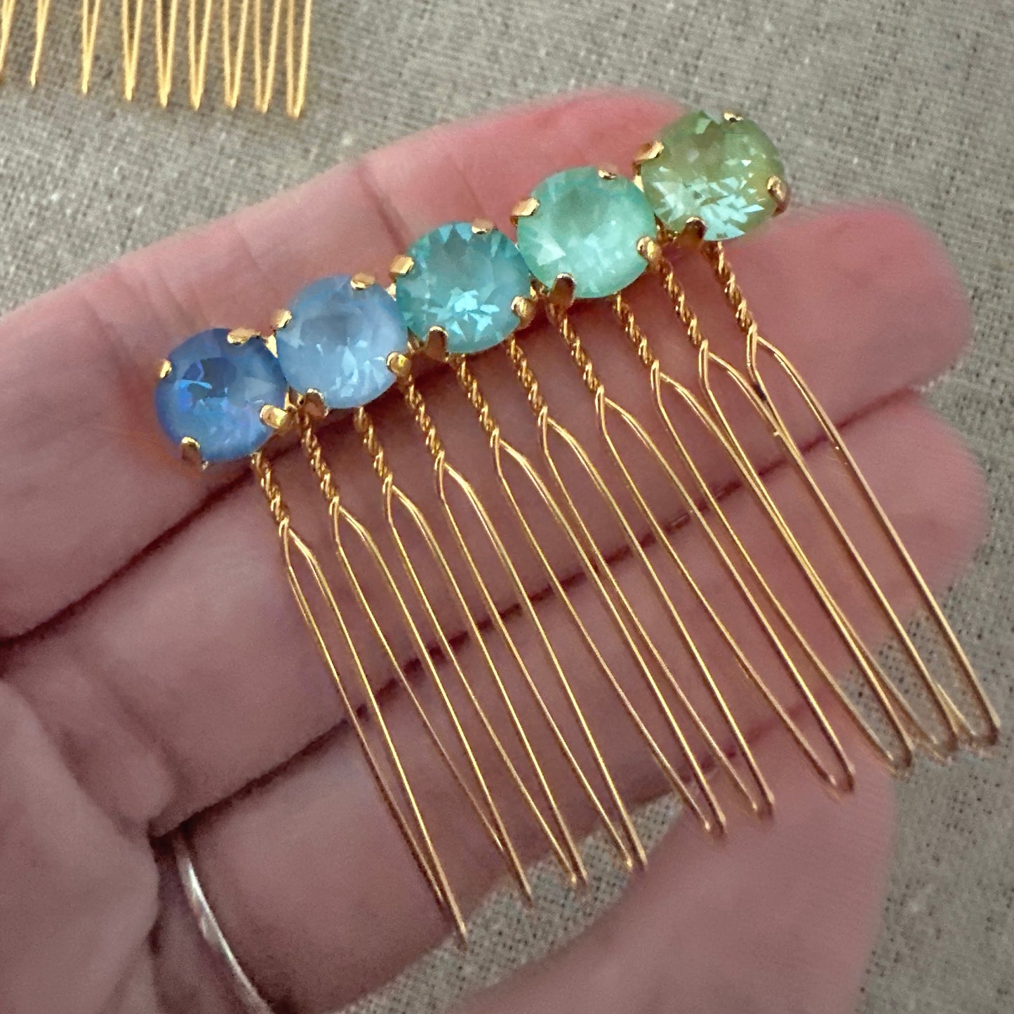 Diamante Classic Hair Comb • Sunlit Tides