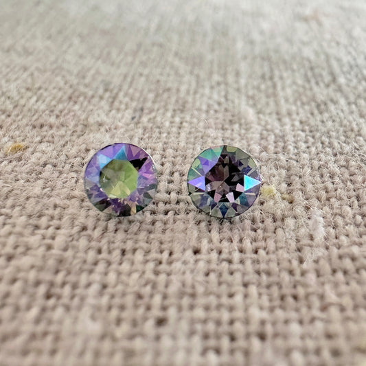 Diamante Invisible Earrings • 4mm