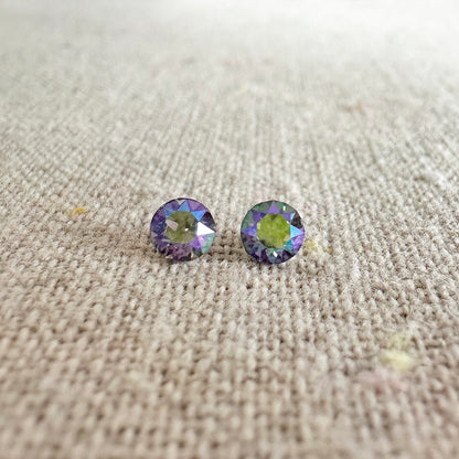Diamante Invisible Earrings • 4mm