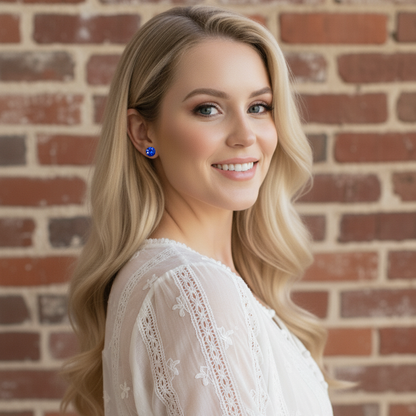 Diamante Invisible Earrings • 8mm