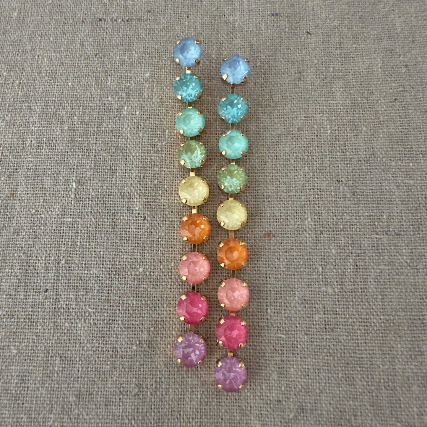 Sunlit Tides Diamante Classic Duster Post Earrings