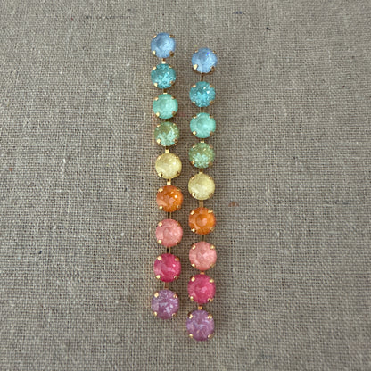 Sunlit Tides Diamante Classic Duster Post Earrings