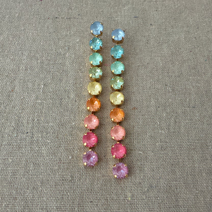 Sunlit Tides Diamante Classic Duster Post Earrings