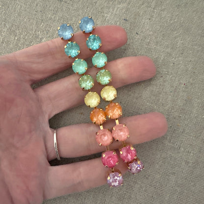 Sunlit Tides Diamante Classic Duster Post Earrings