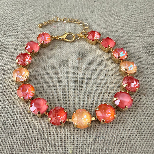 Diamante Classic Tennis Bracelet • Sunset Glow Ombre