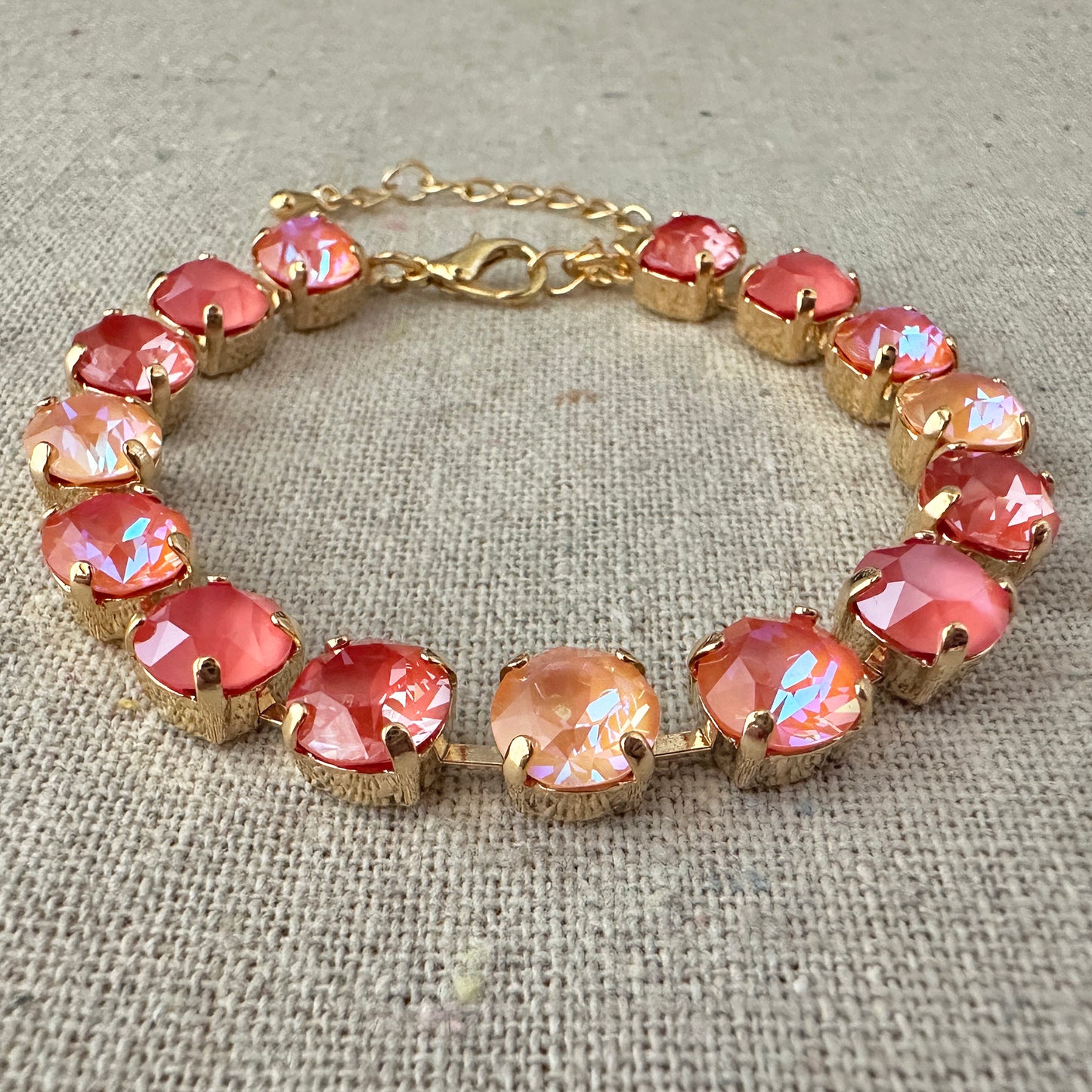 Diamante Classic Tennis Bracelet • Sunset Glow Ombre