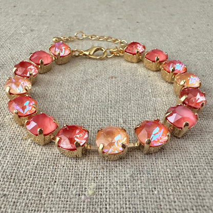 Diamante Classic Tennis Bracelet • Sunset Glow Ombre