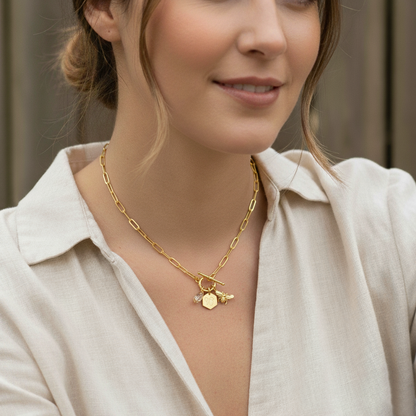 Honeykiss Bee Charm Necklace