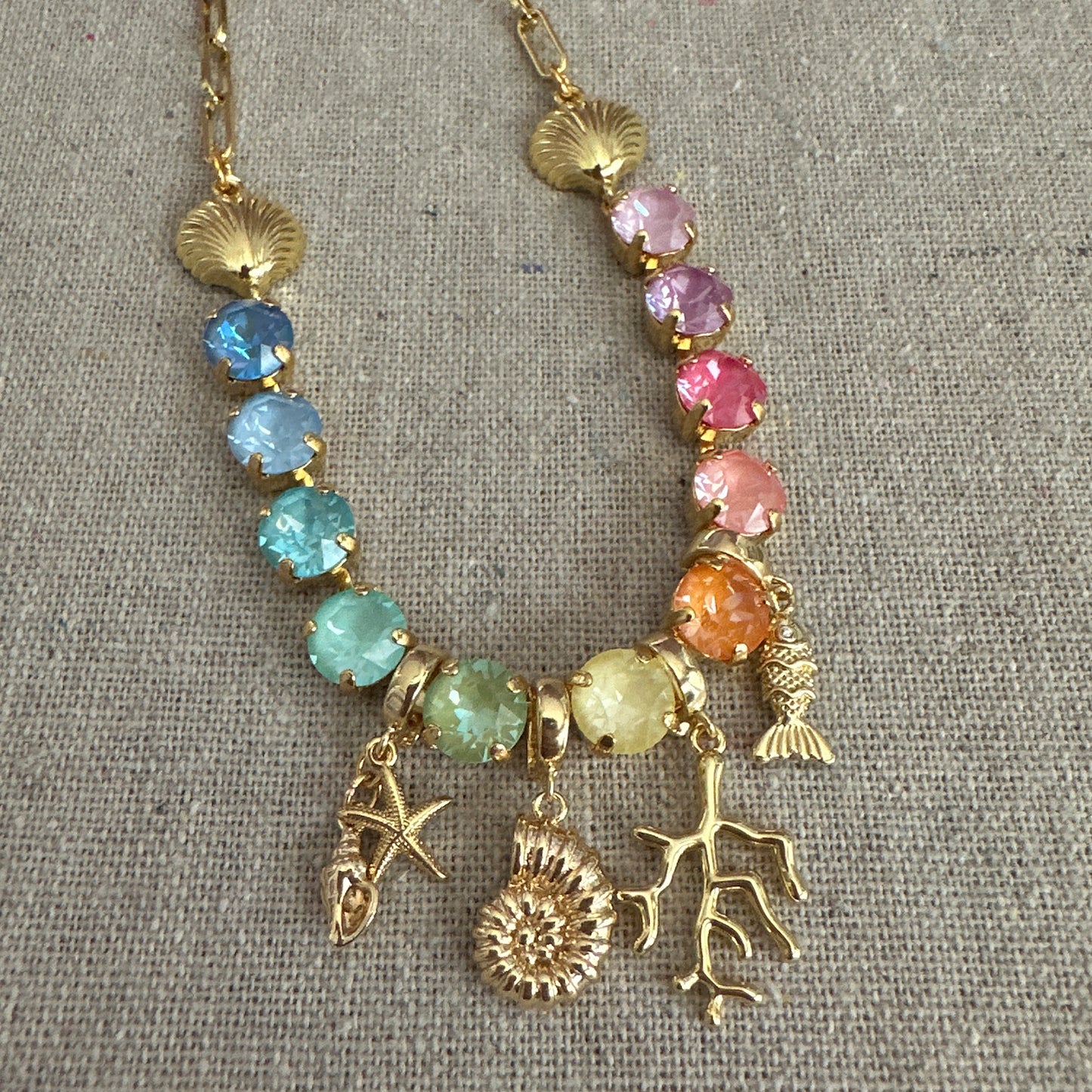 Starfish & Shell Clip Charm