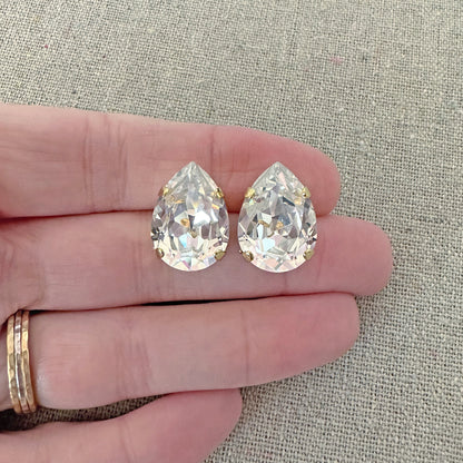 Statement Pear Post Earrings
