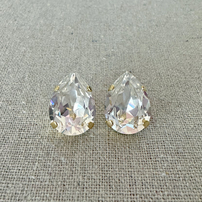 Statement Pear Post Earrings