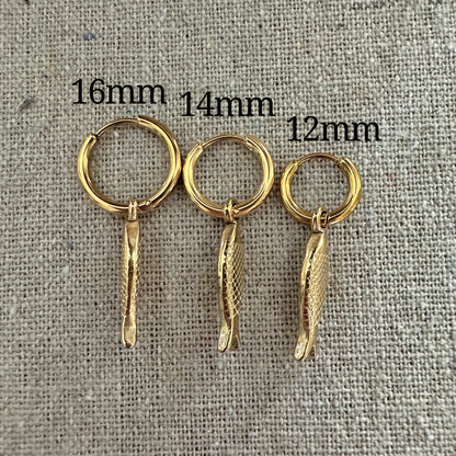 Lucky Catch Huggie Hoops