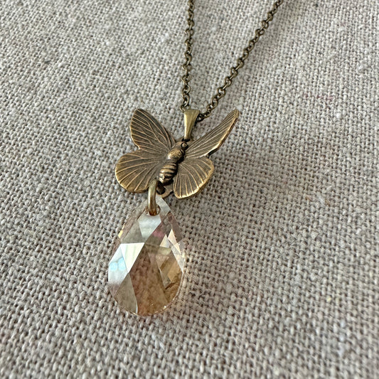 Magical Mariposa Teardrop Necklace