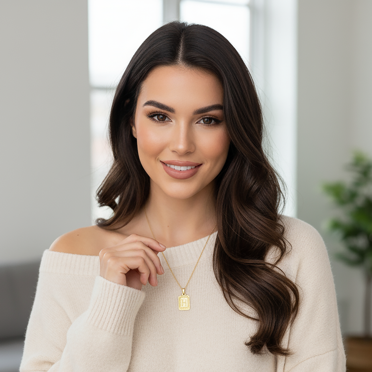 Medallion Initial Necklace