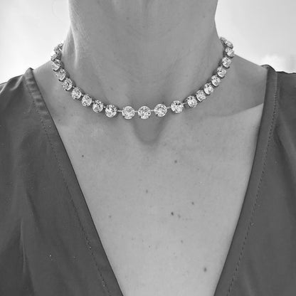 Diamante Collar Necklace • 8mm