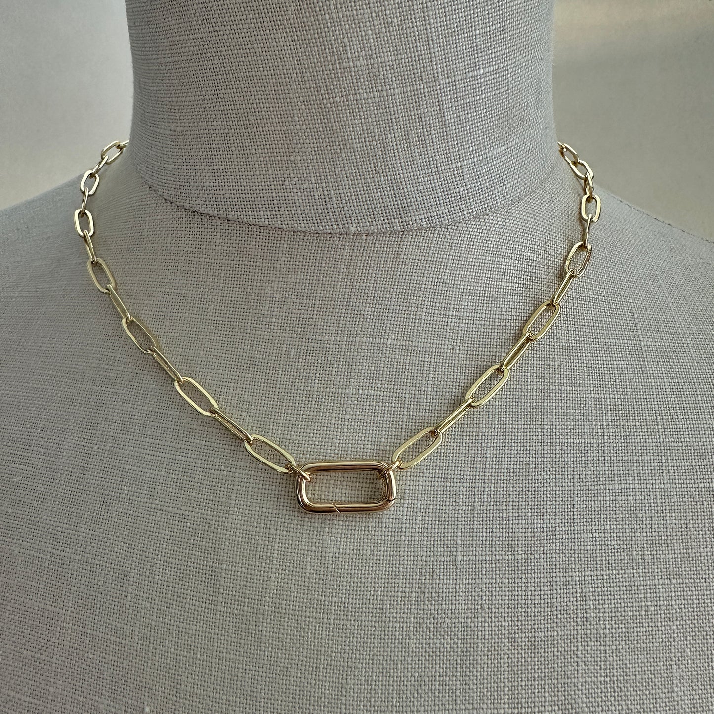 Paperclip Statement Necklace
