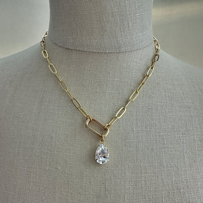 Paperclip Statement Necklace