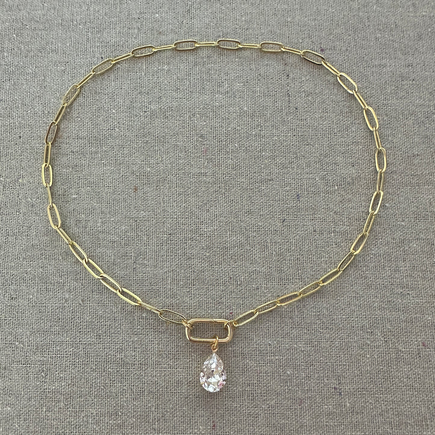 Paperclip Statement Necklace