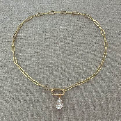 Paperclip Statement Necklace