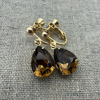 Medium Pear Clip-on Earrings