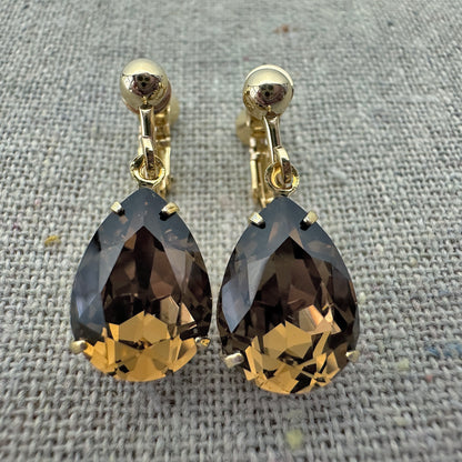 Medium Pear Clip-on Earrings