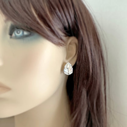 Large Pear Clip-On Earrings