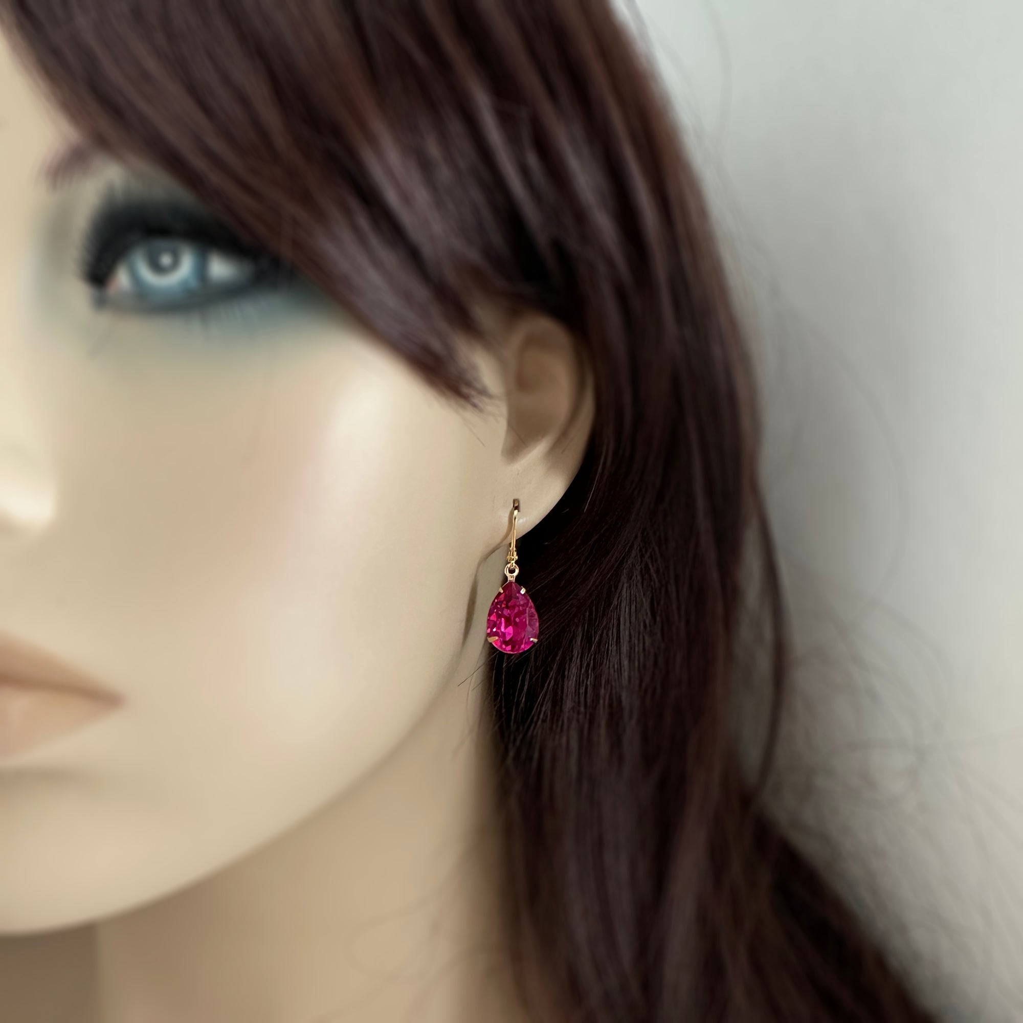 Medium Pear Leverback Earrings – HeatherlyJewelry