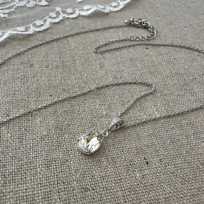 Pear Pavé Necklace • Small