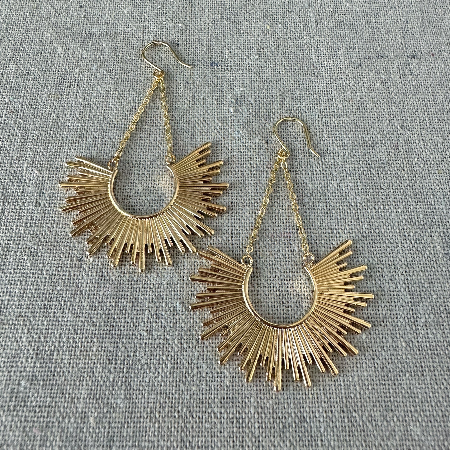 Rising Sun Chandelier Earrings