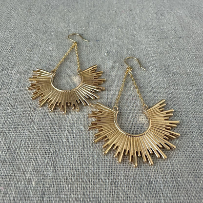 Rising Sun Chandelier Earrings