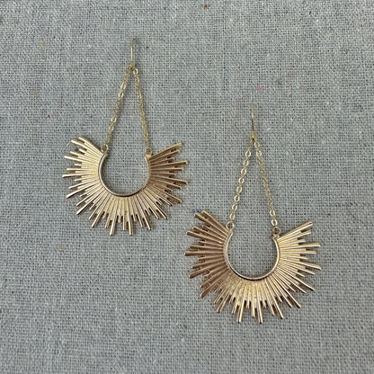 Rising Sun Chandelier Earrings