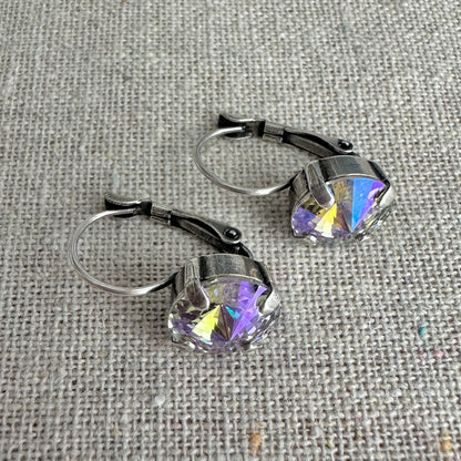 Rivoli Leverback Earrings • 10mm