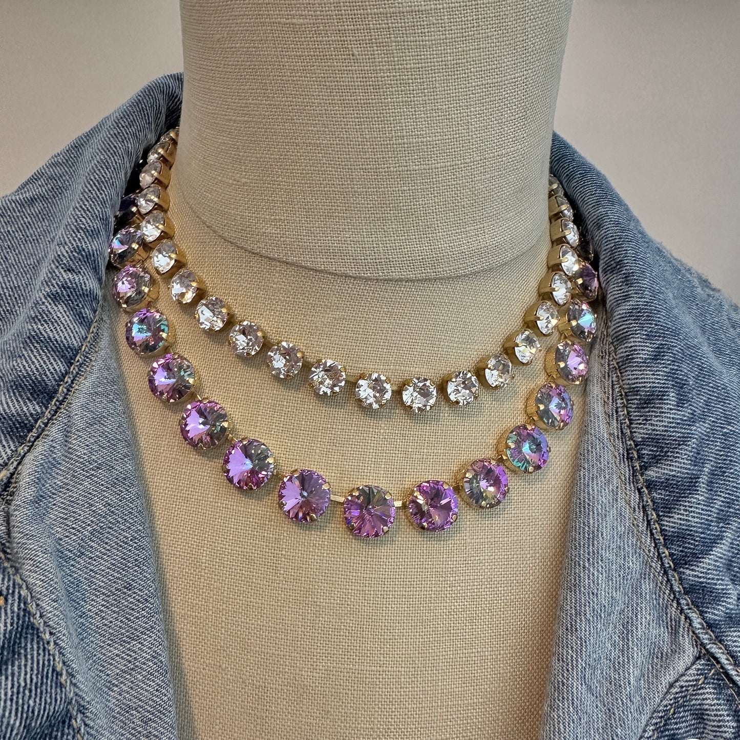 Rivoli Tennis Style Classic Necklace