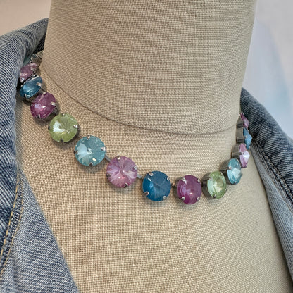 Rivoli Tennis Style Collar Necklace