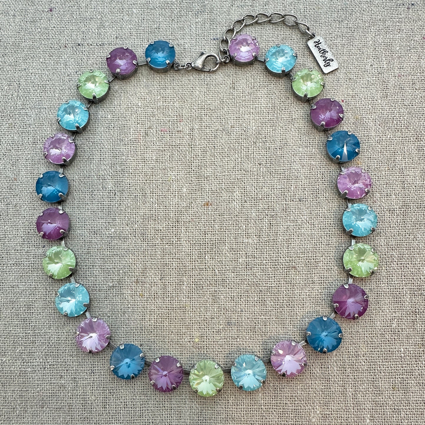Rivoli Tennis Style Collar Necklace
