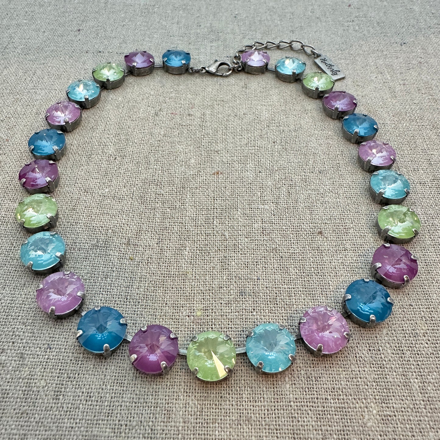 Rivoli Tennis Style Collar Necklace