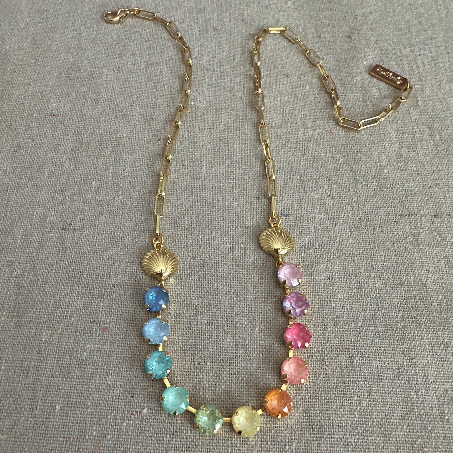 Sunlit Tides Classic Semi-Tennis Necklace