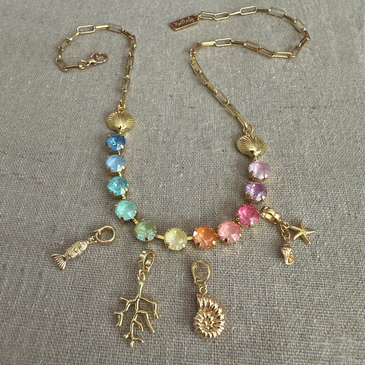 Sunlit Tides Classic Semi-Tennis Necklace