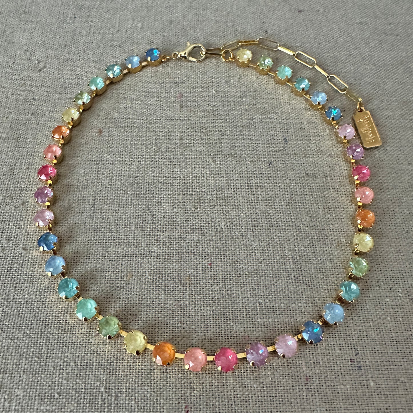 Sunlit Tides Petite Tennis Collar Necklace