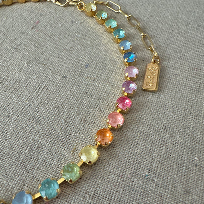 Sunlit Tides Petite Tennis Collar Necklace