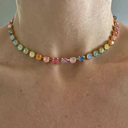 Sunlit Tides Petite Tennis Collar Necklace