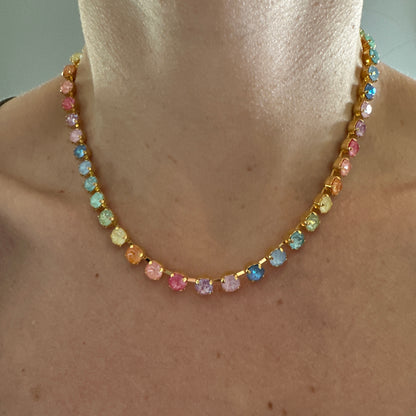 Sunlit Tides Petite Tennis Collar Necklace