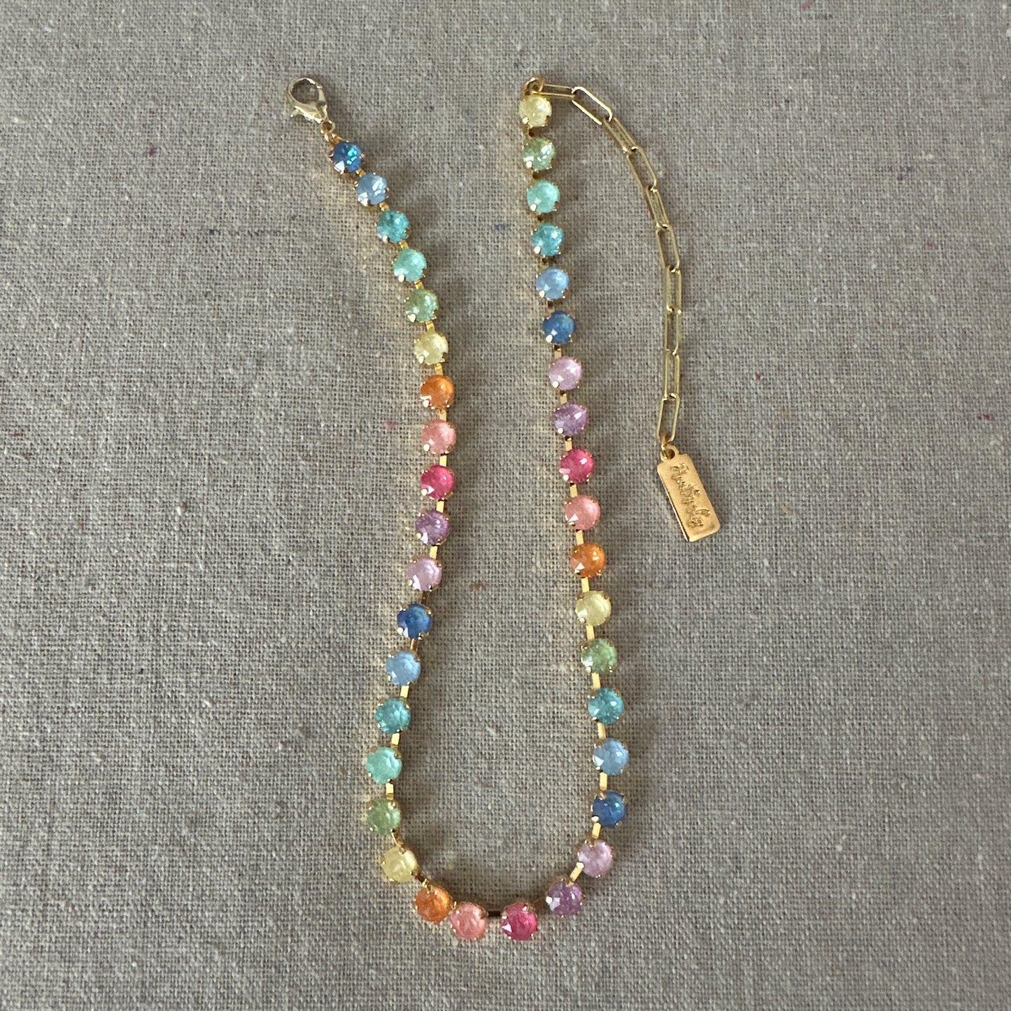 Sunlit Tides Petite Tennis Collar Necklace