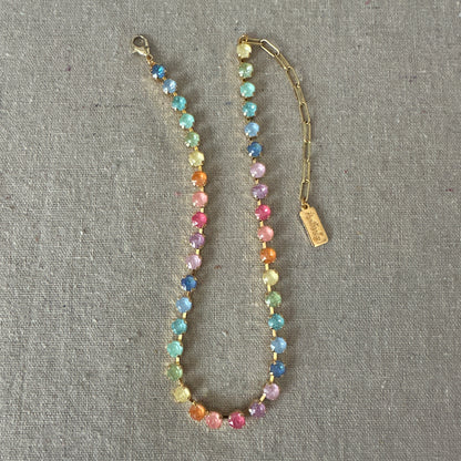 Sunlit Tides Petite Tennis Collar Necklace