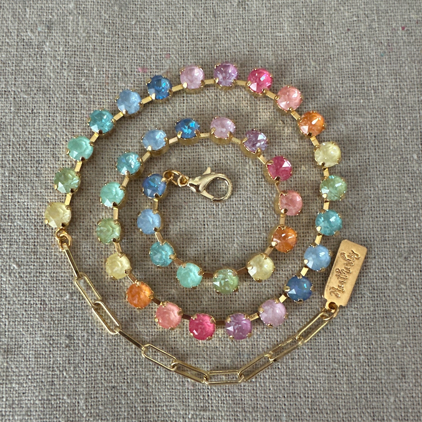 Sunlit Tides Petite Tennis Collar Necklace