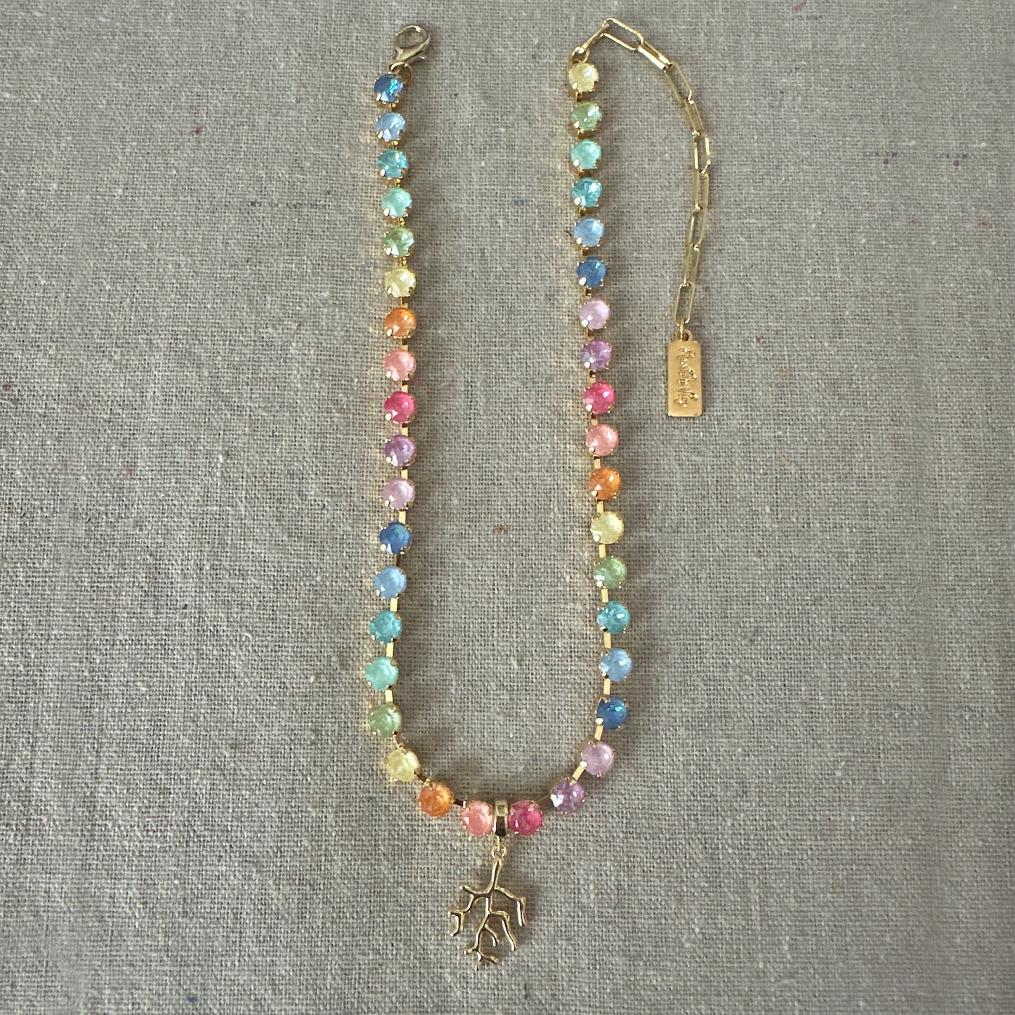 Sunlit Tides Petite Tennis Collar Necklace